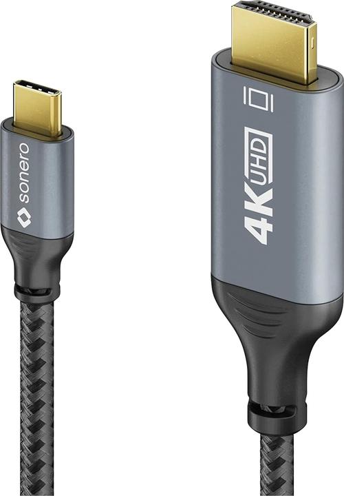 Image du produit Sonero USB C – HDMI (2 m, USB Type C, HDMI, 2.0)