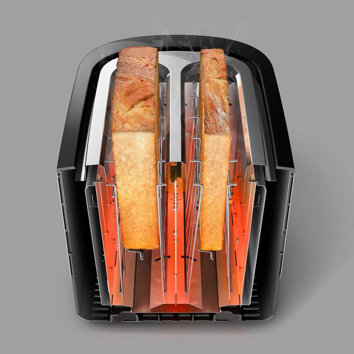 Actual product image Philips Viva Collection HD2635/90 toaster 2 slice(s) Black, Titanium