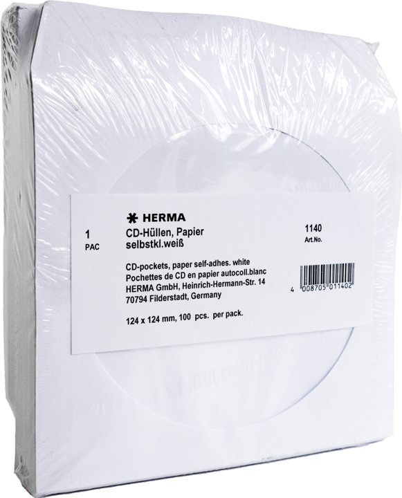 Actual product image Herma CD/DVD sleeves
