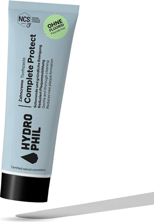 Actual product image Hydrophil Complete Protect toothpaste without fluoride (75 ml)