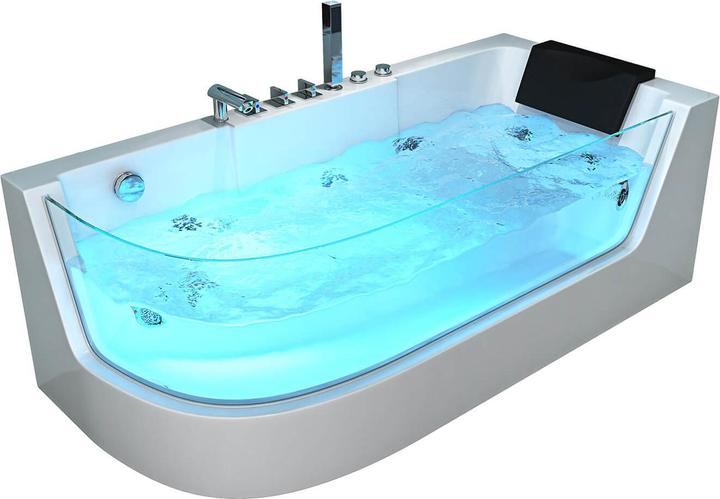 Produktbild Home Deluxe Whirlpool Badewanne INFINITY (links) Farblichttherapie - 170x80cm (80 cm, 170 cm)