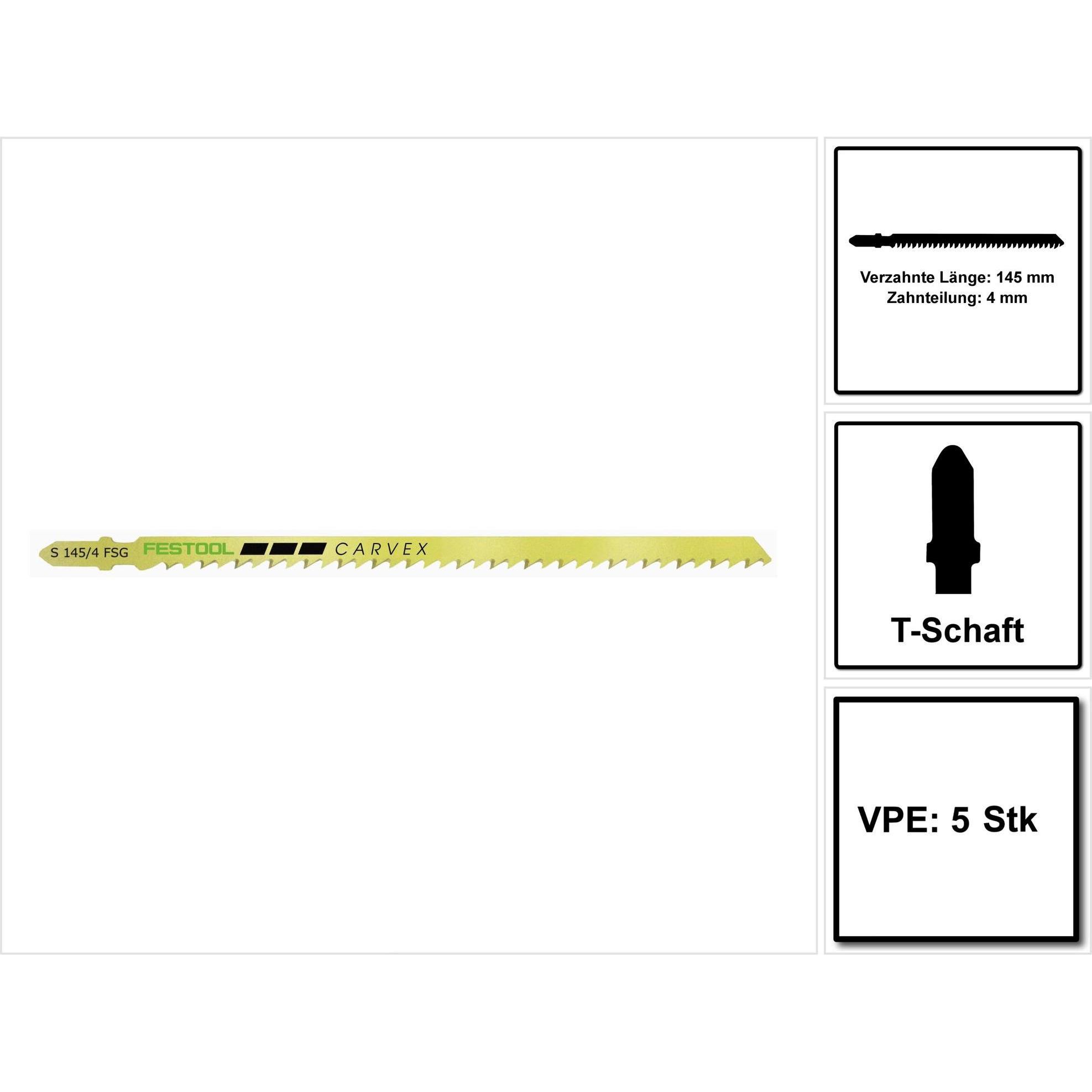 Thumbnail - Festool, Sägeblatt, Stichsägeblatt S 145/4 FSG/5
