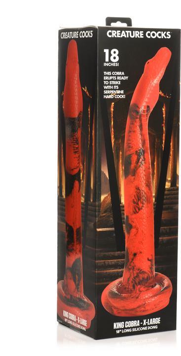 Produktbild Creature Cocks King Cobra - Silicone Dildo - 18" / 45 cm/Black