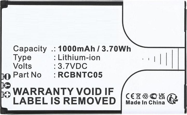 Nutritional values and ingredients CoreParts Battery 3.7V 1000mAh 3.70Wh