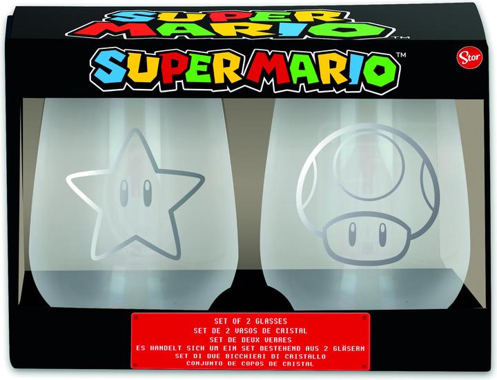 Produktbild Stor Super Mario Gläser 2er Set (510 ml) - Trinkglas (0.51 l, 2 x)