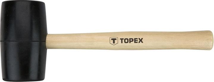 Topex Młotek gumowy rączka drewniana 450g 340mm (02A344) (450 g)