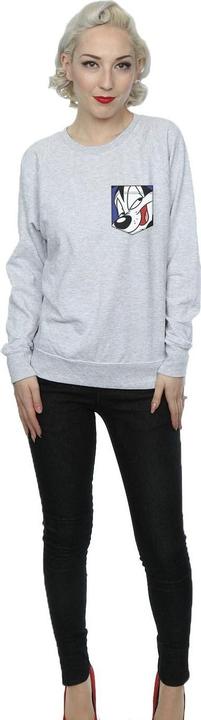 Produktbild Looney Tunes Pepe Le Pew Face Faux Pocket Sweatshirt (L)
