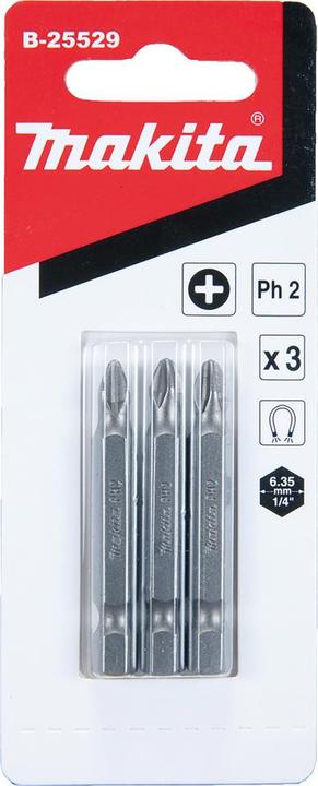 Actual product image Makita PH Bit 2x50mm 3pcs
