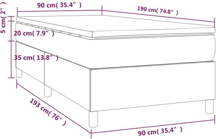 Produktbild vidaXL Nefen (90 x 190 cm)