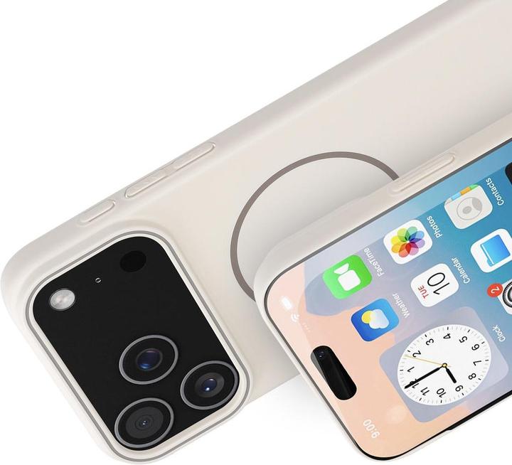 Image du produit Mobiparts Slim Line Case Apple iPhone 17 Pro Max (MagSafe Compatible) Off White (Apple iPhone 17 Pro Max)