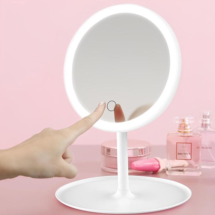 Actual product image Extralink Lifestyle Lusterko Kosmetyczne LED Table Makeup Mirror With LED
