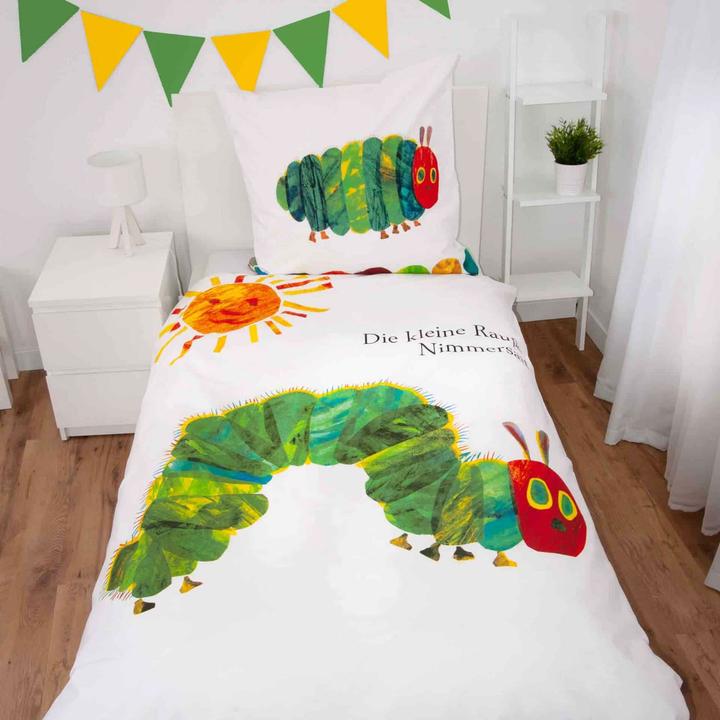 Image du produit Herding Parure de lit Raupe Nimmersatt