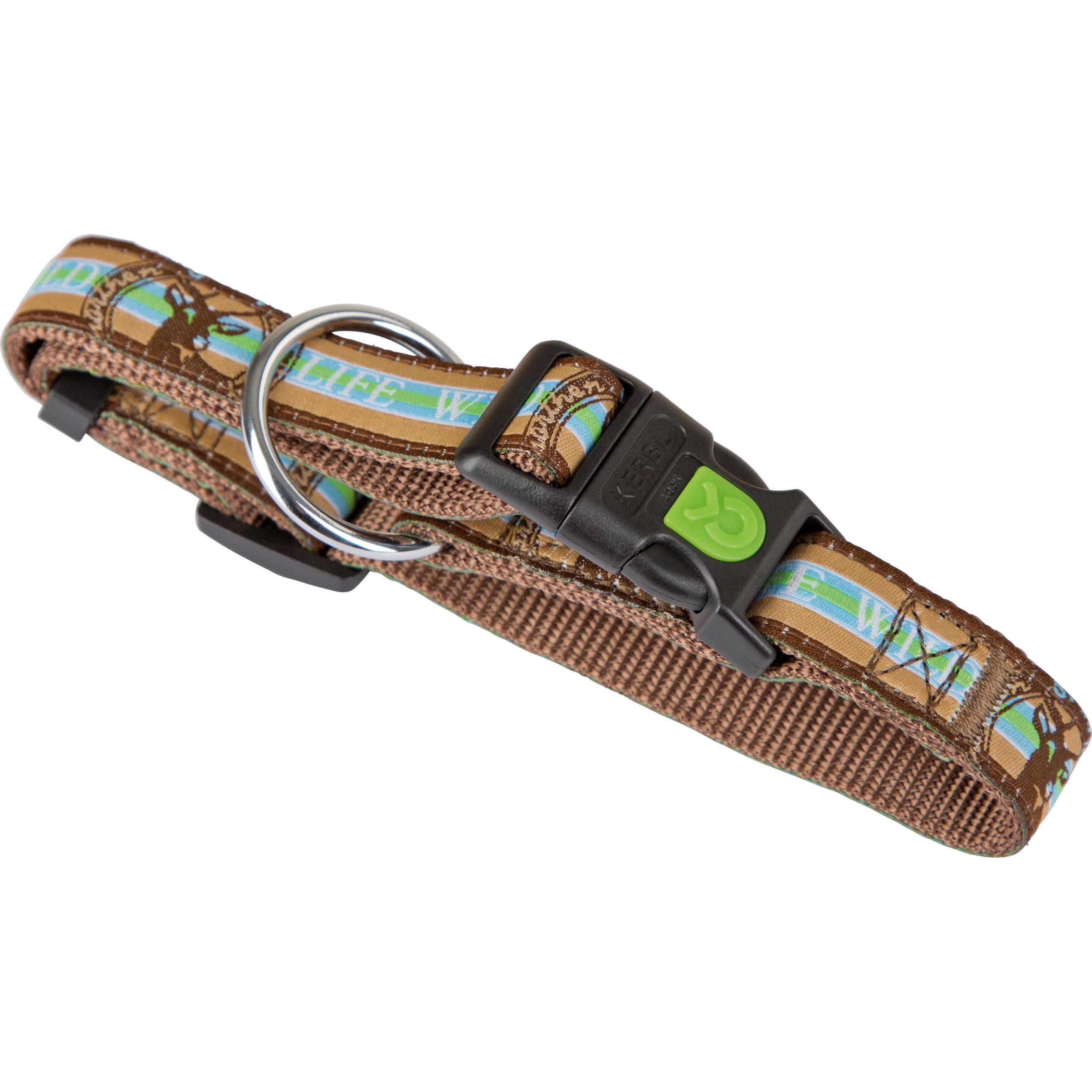 Kerbl Wild Life braun, 30-45cm/20mm (80, Hund, Hundesport), Halsband + Leine