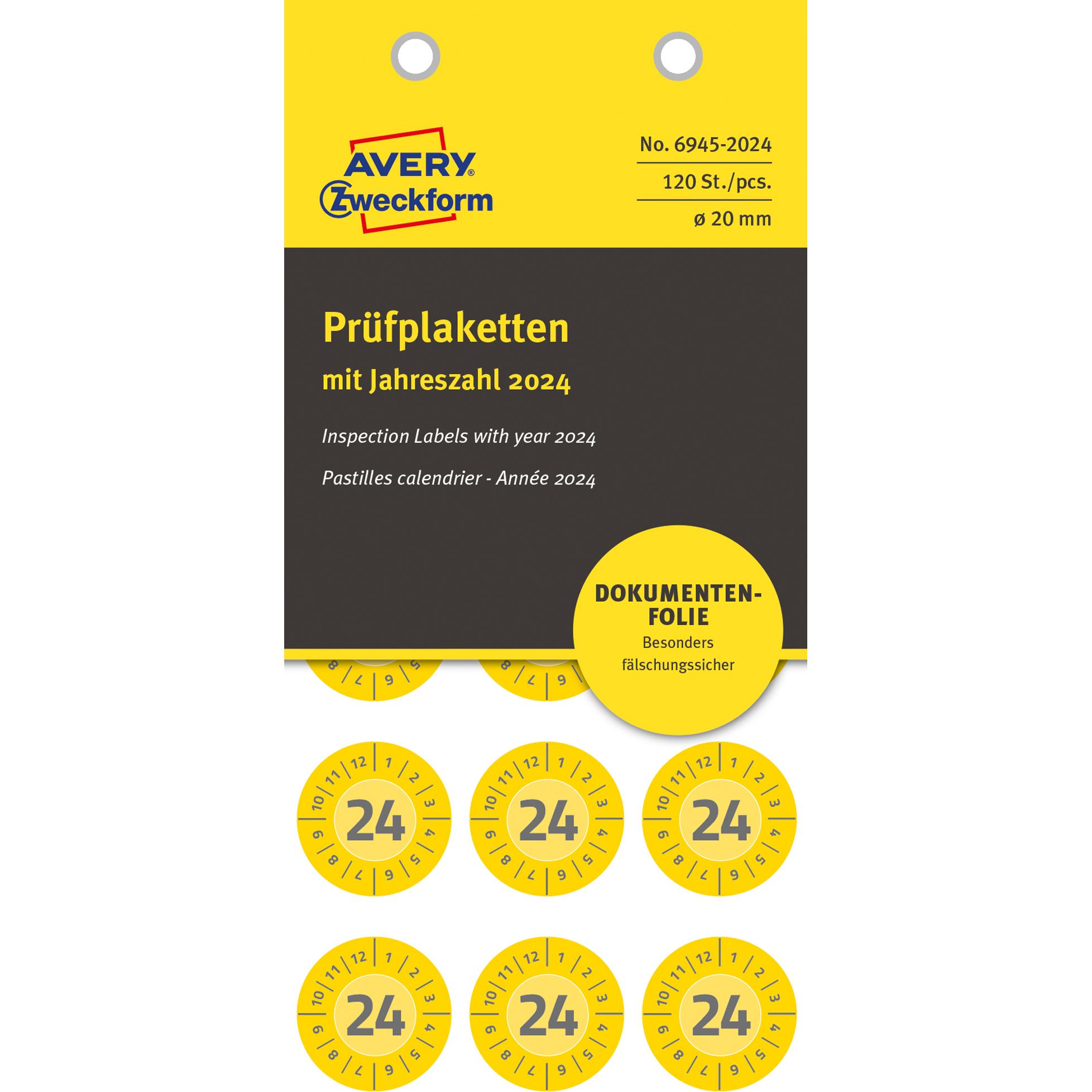 Thumbnail - Avery, Sticker, Prüfplaketten