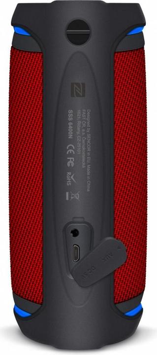 Actual product image Sencor Garsiakalbis Bluetooth SSS 6400 Sirius 30W, TWS, NFC, IPX6 Raudona (Battery operated)