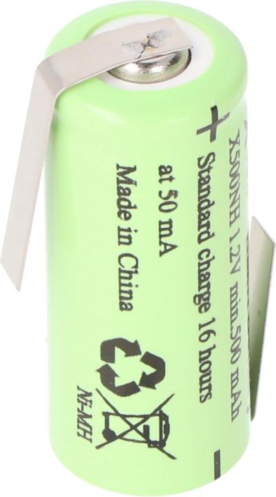 Actual product image GP Batteries Akku Lady 50NH, LR1, Size N mit Lötfahne Z (1 pcs., 500 mAh, Battery + charger)