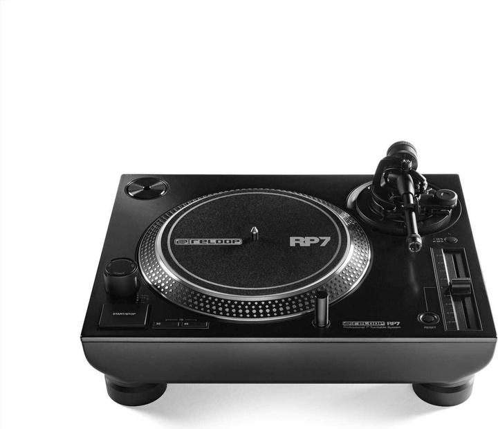reloop Plattenspieler RP-7 Schwarz, Detailfarbe: Schwarz