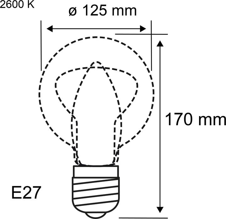 Image du produit Paulmann Globe avec miroir circulaire (E27, 4.50 W, 420 lm, 1 x, F)