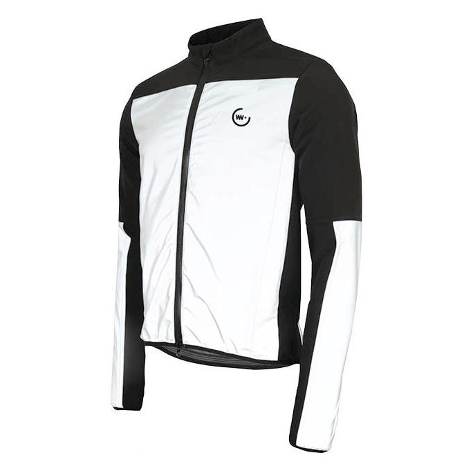 Wowow, Herren, Velojacke, Reflektierende Fahrradjacke Santiago M (M), Schwarz, Silber, M