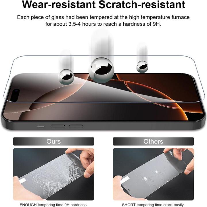 Produktbild Protectorking 1x echtes Tempered 9H Panzerhartglas 3D KLAR (1 Stück, Huawei P8)