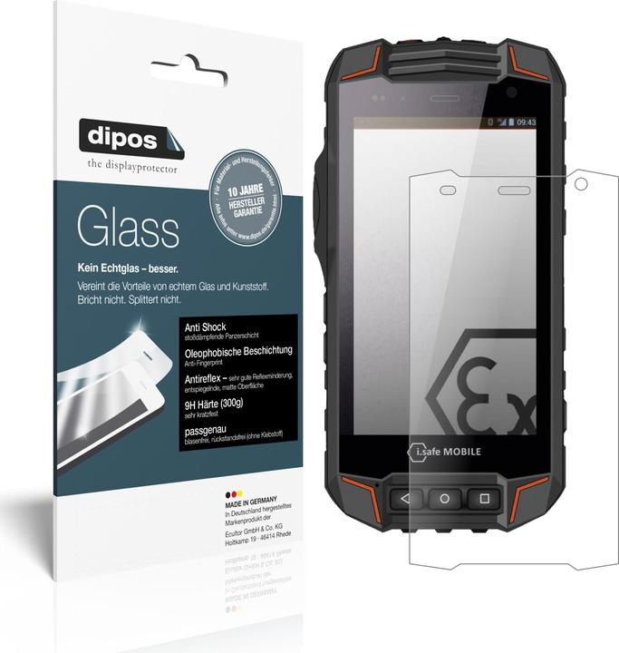 Actual product image Dipos Screen Protector Anti-Shock (2 Piece, i.safe Mobile IS520.1)