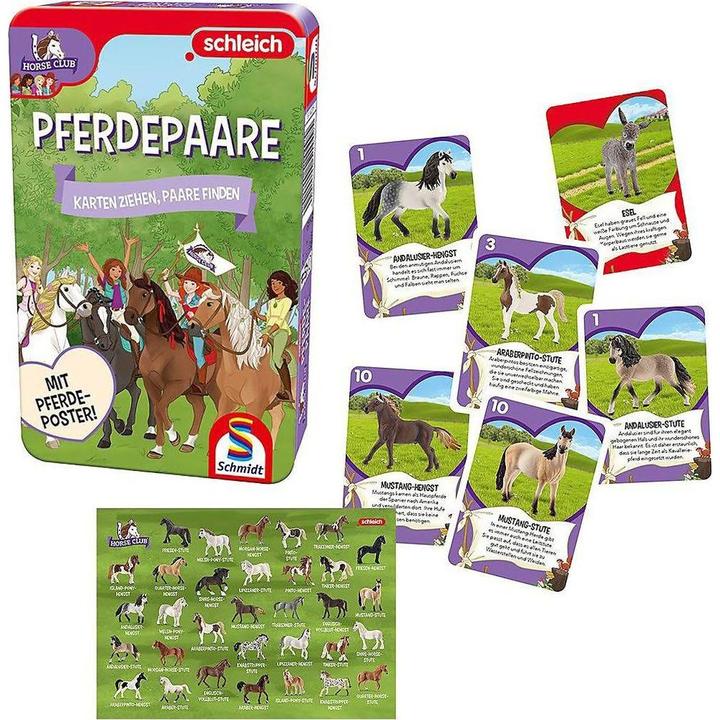 Image du produit Schmidt Spiele Horse Club Couples de chevaux Boîte métal (Allemand)