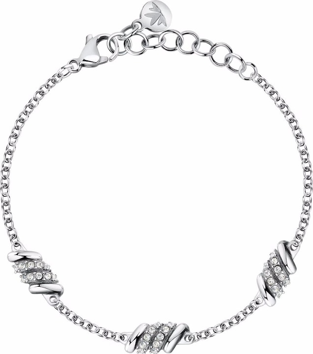 Image du produit Morellato Bracelet de charme en acier avec cristaux Torchon SAWZ06 (19 cm, Acier inoxydable)