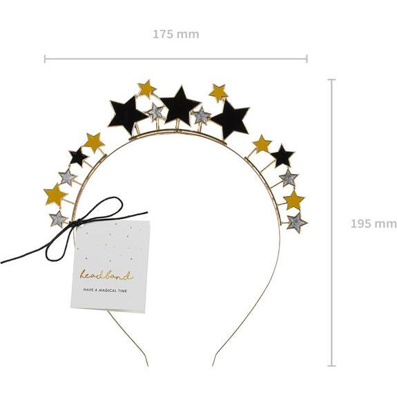 Thumbnail - Partydeco Headband Stars, 17x19.5 cm, mix (1 pkt / 1 pc.)