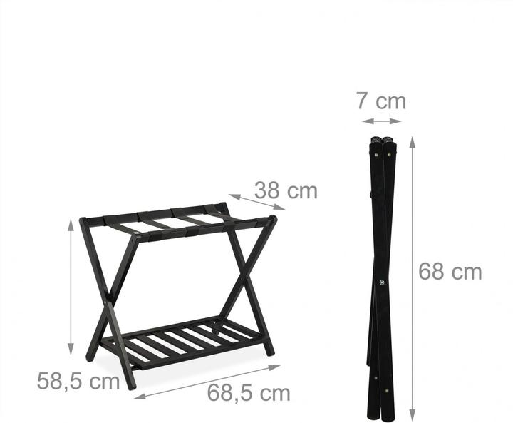 Actual product image Relaxdays Suitcase stand (Suitcase rack)