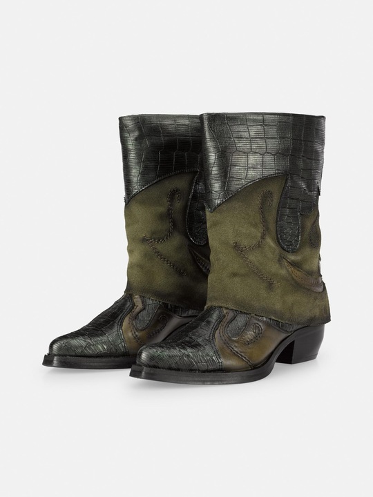 Produktbild Felmini CRETA D608, der respektlose Cowboystiefel von, ist mit Metallic-Lederteilen ausgestattet, di (36)
