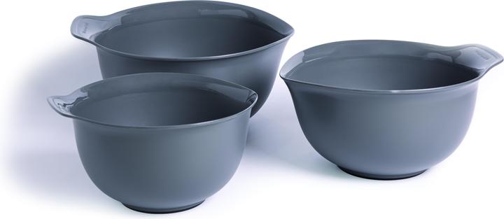 Produktbild KitchenAid Ka Set Of 3 Mixing Bowls Charcoal Grey
