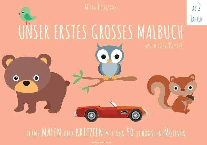 Produktbild Malbuch Kinder - UNSER ERSTES GROssES MALBUCH
