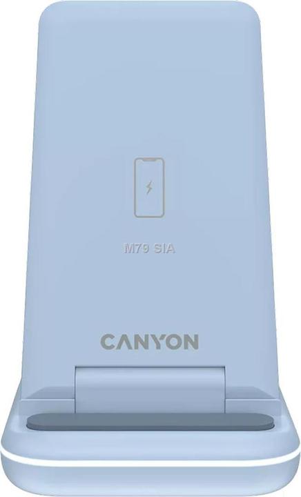 Canyon WS-304, Chargeur sans fil pliable 3en1, avec bouton tactile pour l'éclairage de l'eau, Entrée (15 W)