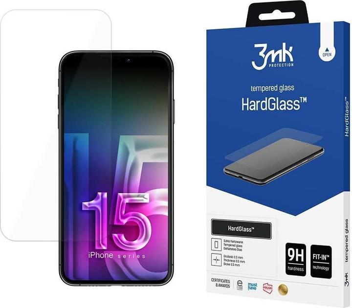 Produktbild 3MK HardGlass (1 Stück, Apple iPhone 15)
