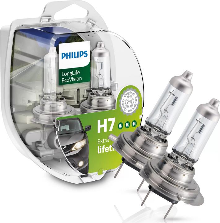 Actual product image Philips LongLife EcoVision (H7)