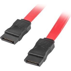 Lanberg SATA - SATA, 0,3 m, Czerwony (CA-SASA-10CU-0030-R) (30 cm, SATA), Cavo interno (PC)