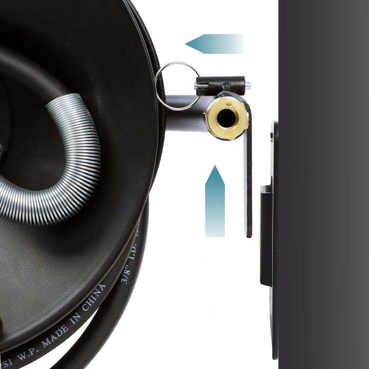 Actual product image Wiltec Compressed air hose reel 15m compressed air hose reel 20bar reel