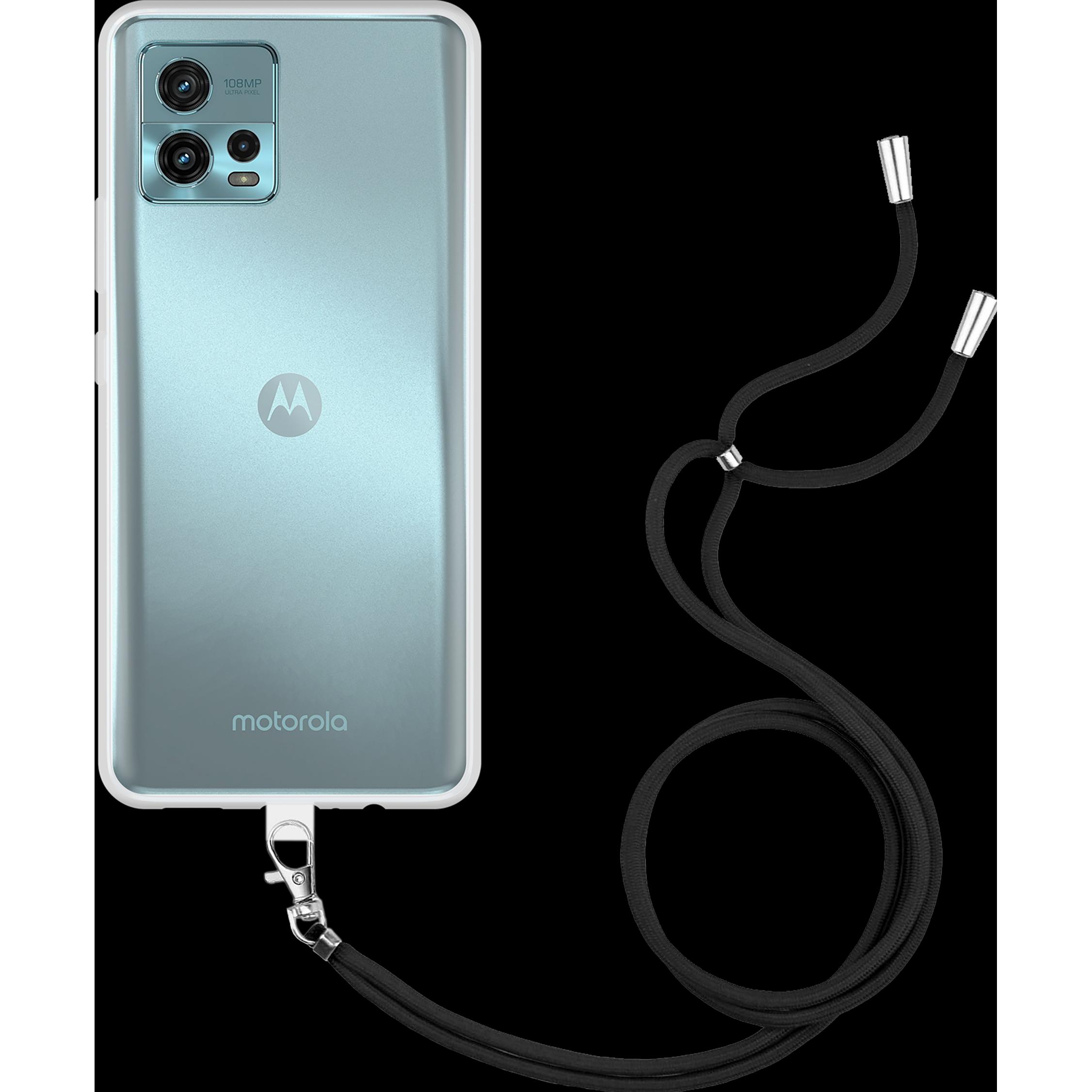 Thumbnail - Cazy Handykette Hülle Kompatibel mit Motorola Moto G72 - Silikon Handyhülle mit Band Necklace Hülle -, Handykette, Trans...