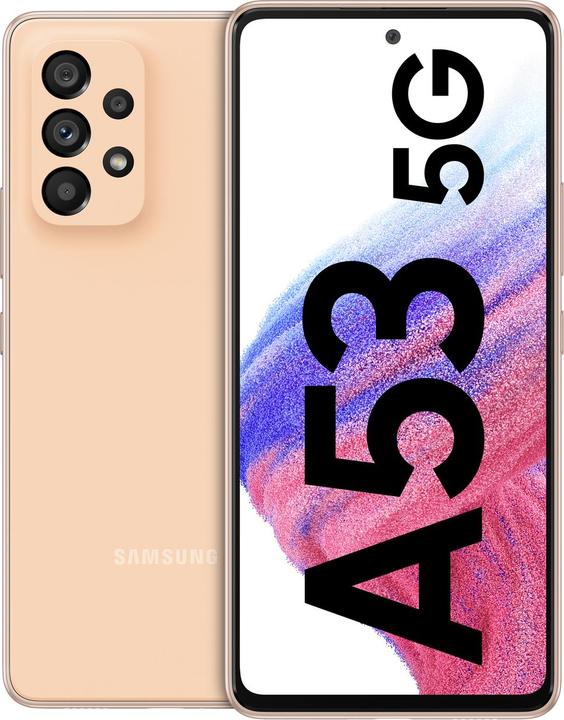 Immagine prodotto Samsung Galaxy A53 5G EU (128 GB, Pesca impressionante, 6.50", Doppia SIM, 5G)