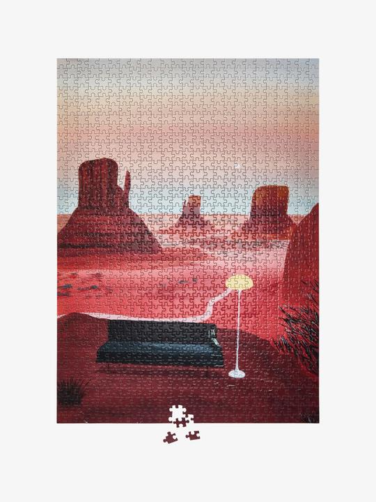 Produktbild Printworks Puzzle ziegelrot (1000 Teile)
