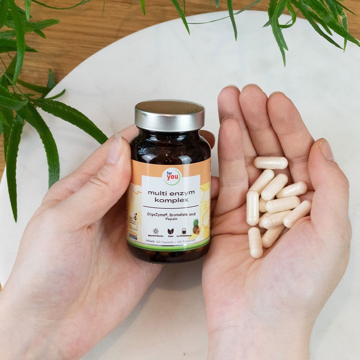 Actual product image For You multi enzyme complex (60 Piece, Capsules)