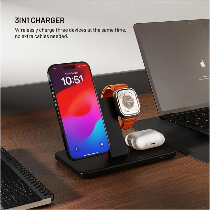 Actual product image Fixed MagPowerstation, czarny (30 W)