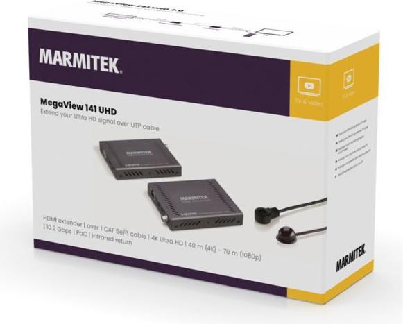 Produktbild Marmitek MEGAVIEW 141 UHD, HDMI Extender (6 m, HDCP 2.2)