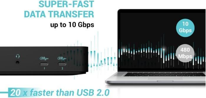 Produktbild i-tec USB-C Intelligent Triple DS+PD 100, USB-C (USB-C, 7 Ports)