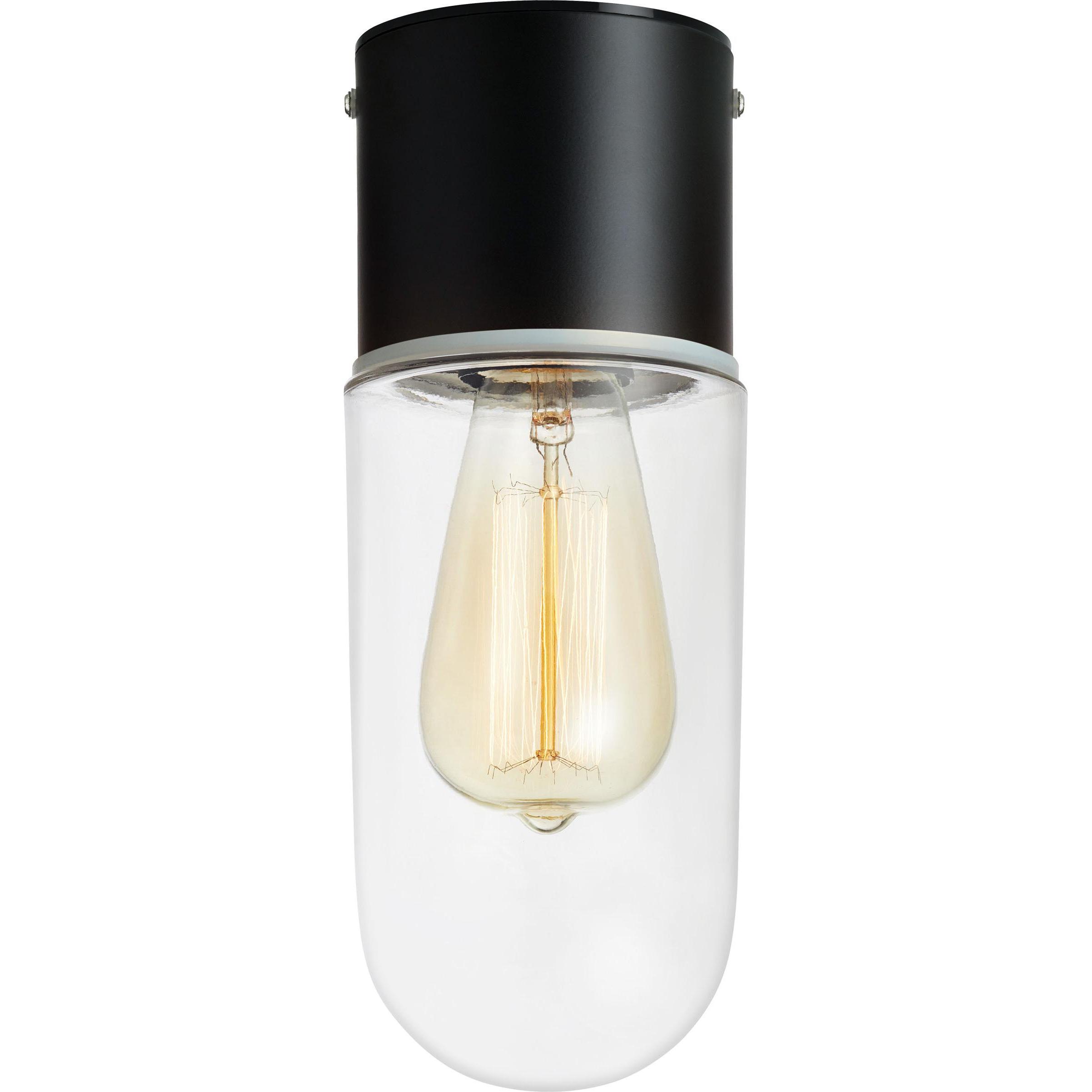 Markslöjd, Applique + Plafoniera, ZEN Ceiling 1L Black/Clear IP44