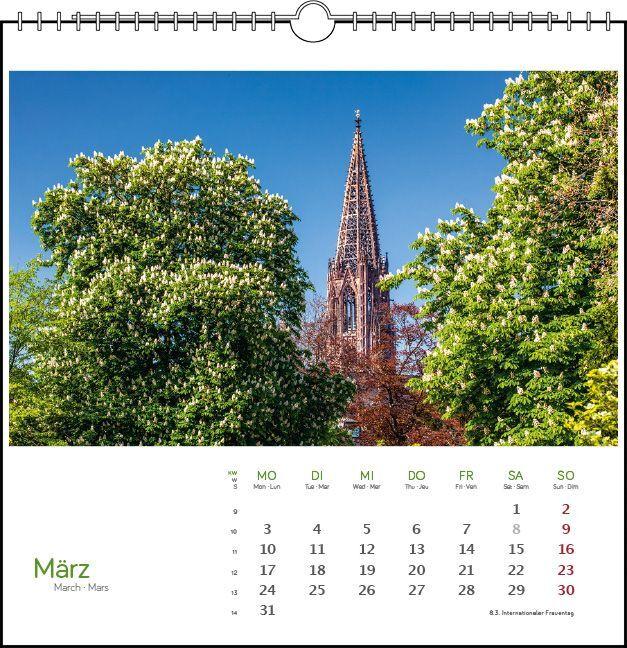 Produktbild Freiburg 2025 (17 x 17 cm, Harter Einband, Deutsch)