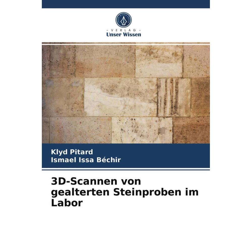 3D-Scannen von gealterten Steinproben im Labor, Fachbücher von Klyd Pitard, Ismael Issa Béchir