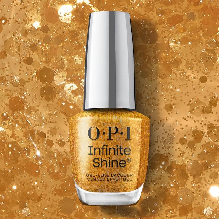 Produktbild OPI Make 'Em Jelly - Your ness (clear Jelly-Erscheinungsbild, jelly hellgold Glitzer-Optik, Gel-Effekt Nagellack)