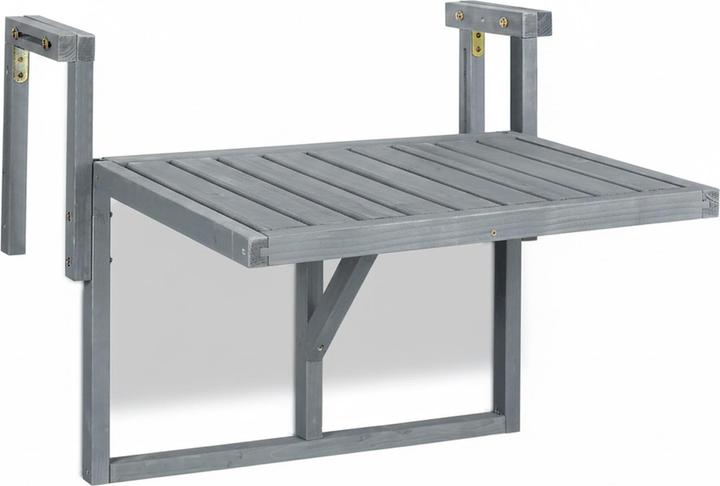 Image du produit Relaxdays Table de balcon suspendue (65 x 65 x 55 cm)