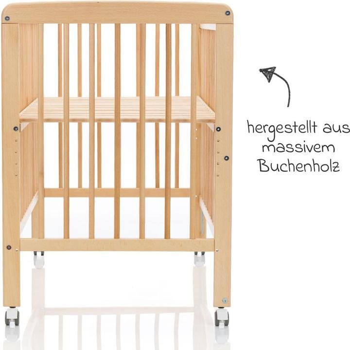 Produktbild Fillikid Beistellgitterbett Nena aus massivem Buchenholz (60 x 120 cm)